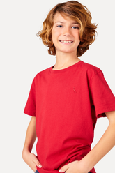 NOVO CAMISETA RSV MINI CARECA BASICA VERMELHO CEREJA