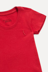 CAMISETA RESERVA MINI BB CARECA BASICA VERMELHO CEREJA