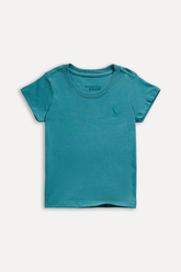 NOVO CAMISETA RSV MINI BB CARECA BASICA VERDE ESMERALDA