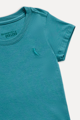 NOVO CAMISETA RSV MINI BB CARECA BASICA VERDE ESMERALDA