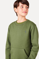 NOVO SUETER RSV MINI MOLETOM BORDADO PICA PAU VERDE MUSGO