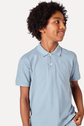 NOVO POLO RSV MINI PIQUET CLASSICO AZUL DUST
