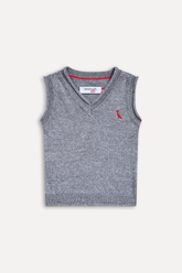 COLETE RESERVA MINI BB TRICOT SM DEC V CINZA MESCLA