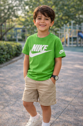 CAMISETA NIKE KIDS MAS FTR EVERGREEN VERDE LIMAO EAU