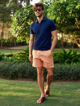 BERMUDA MAS ALFA PREMIUM VISCOSE BEGE ESCURO