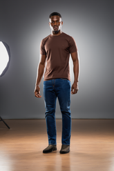 CAMISETA MAS MC ESSENCIAL OGOCHI MARROM ESCURO 1109