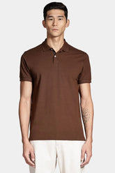 POLO MC MAS ARAMIS DETALHE INTERNO MARROM CAFE