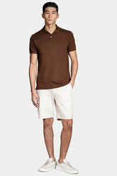 POLO MC MAS ARAMIS DETALHE INTERNO MARROM CAFE