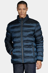 NOVO JAQUETA MAS ARAMIS DE NYLON PUFFER AZUL PETROLEO