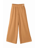 CALCA FEM EM MOLETINHO DE LINHO MOSTARDA