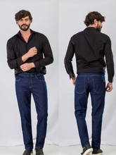 NOVO CALCA JEANS MAS SLIM BASICA AZUL JEANS