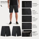 BERMUDA RESERVA MAS CASUAL TITO PRETO
