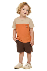 CONJ MAS CAM TRAB SUMMER ADV E BER MLT LARANJA