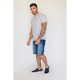 CAMISETA LACOSTE MC MASC BASICA MESCLA