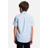 CAMISA RESERVA MINI MC PF OXFORD AZUL CLARO