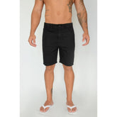 BERMUDA RESERVA MASC SARJA COLOR PRETO