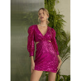 VESTIDO JUSTO PURO LUXO ROSA PINK ROSA PINK