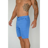 BERMUDA RESERVA MASC SARJA COLOR ROYAL AZUL ROYAL