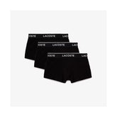 KIT 03 CUECAS BOXER CURTA LACOSTE PRETO