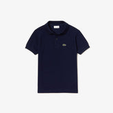 POLO MASC KIDS MC LACOSTE 166 MARINHO