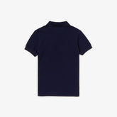 POLO MASC KIDS MC LACOSTE 166 MARINHO