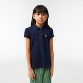 POLO LACOSTE KIDS MC FEM BASICA 166 MARI MARINHO