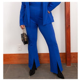 CALCA EM BODYCON LISAMOUR AZUL SAFIRA AZUL SAFIRA