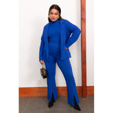 CALCA EM BODYCON LISAMOUR AZUL SAFIRA AZUL SAFIRA