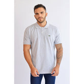 POLO MASC MC LACOSTE CCA CINZA CLARO