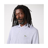 POLO LACOSTE ML MASCULINA CCA CINZA CLAR CINZA CLARO