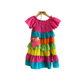 VESTIDO E BOLSA MONRRAIAL 308 MONSUCRE COLORIDO