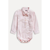 CAMISA MACAQUINHO RESERVA MINI BB ML OXF ROSA CLARO