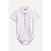 CAMISA MACAQUINHO RESERVA MINI BB MC OXF ROSA CLARO