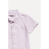 CAMISA RESERVA BB MINI OXFORD MC ROSA CL ROSA CLARO