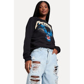 CALCA REVERSA FEM JEANS DESTROYED INDIGO INDIGO