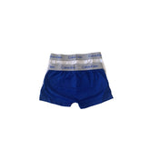 KIT 2 CUECAS CKJ MASC TRUNK INFANTIL BRA BRANCO/AZUL ROYAL