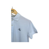 POLO CKJ KIDS MAS MC LOGO RE ISSUE PEITO BRANCO