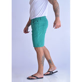 BERMUDA RESERVA MASC SARJA COLOR VERDE B VERDE BANDEIRA