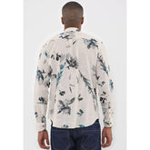 CAMISA RESERVA ML ESTAMPADA GAROA AREIA AREIA