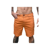 BERMUDA RESERVA MASC SARJA COLOR LARANJA LARANJA BERGAMOTA