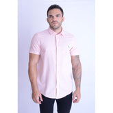 CAMISA RESERVA MASC MC PARATY CONTRASTE ROSA LOTUS