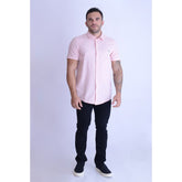 CAMISA RESERVA MASC MC PARATY CONTRASTE ROSA LOTUS