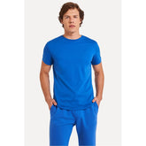 CAMISETA MC MASC GOLA CARECA SIMPLES AZU AZUL ROYAL