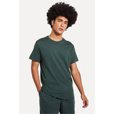 CAMISETA MC MASC GOLA CARECA SIMPLES VER VERDE ESCURO