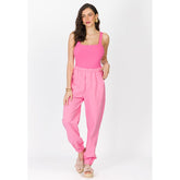 CALCA FEM JOGGER EM SARJA ROSA LIRIO ROSA LIRIO