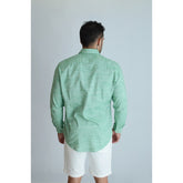 CAMISA ARAMIS ML SLIM OXFORD FLAME LISO CACTO