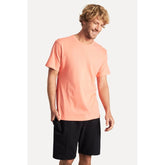 CAMISETA MC MASC SIMPLES CORAL