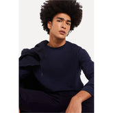 CAMISETA ML MASC GOLA CARECA SIMPLES MARINHO