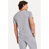 CAMISETA MC MASC SIMPLES CINZA MESCLA