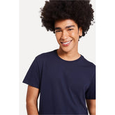 CAMISETA MC MASC SIMPLES MARINHO